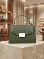 Sleek HexaFrame Handbag