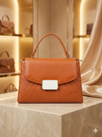 Sleek HexaFrame Handbag