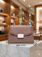 Sleek HexaFrame Handbag