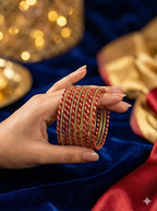 Twist Shine Silk Thread Bangles – Set of 12 | 11 Colour Variants