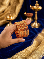 Twist Shine Silk Thread Bangles – Set of 12 | 11 Colour Variants