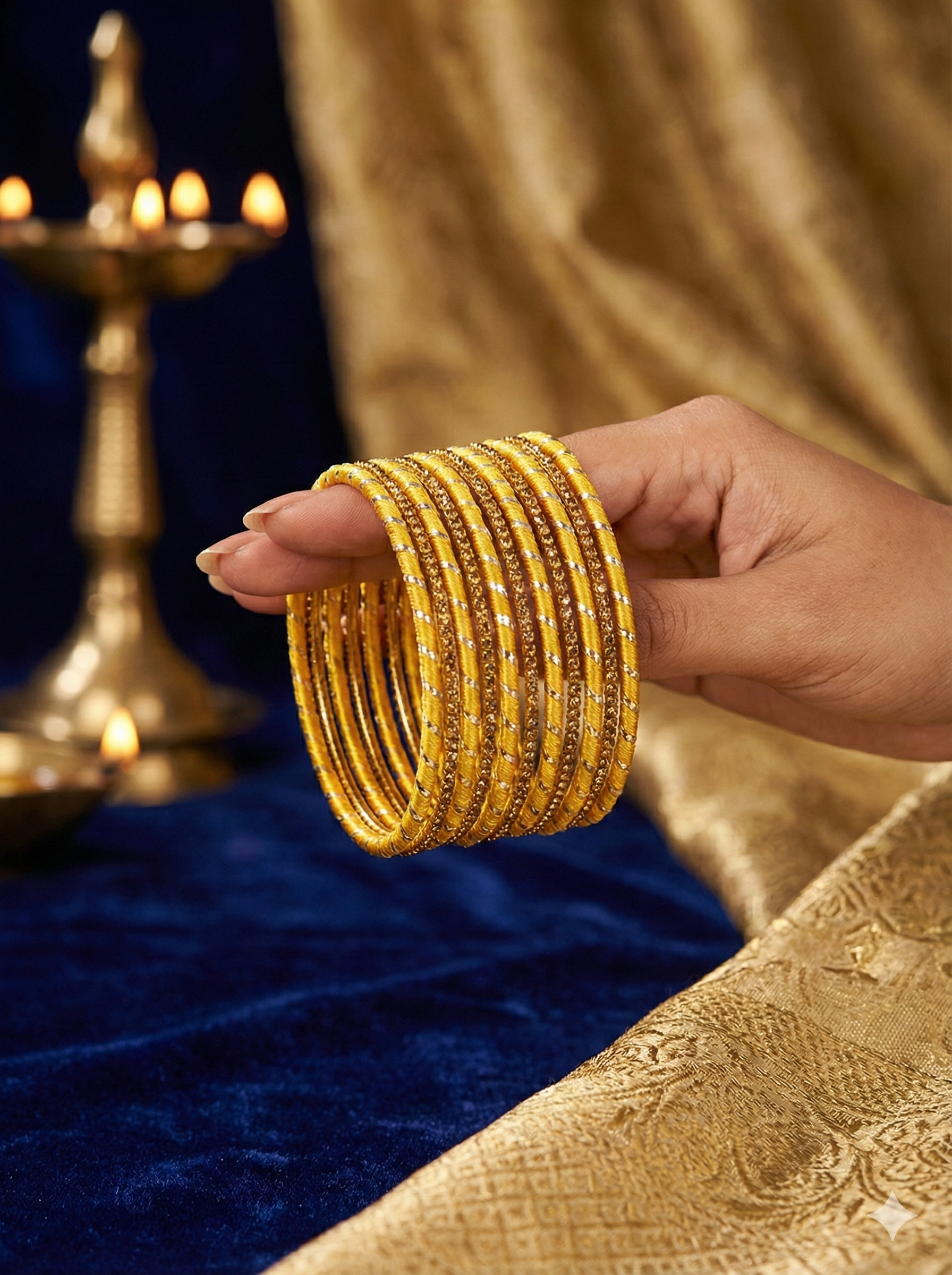 Twist Shine Silk Thread Bangles – Set of 12 | 11 Colour Variants