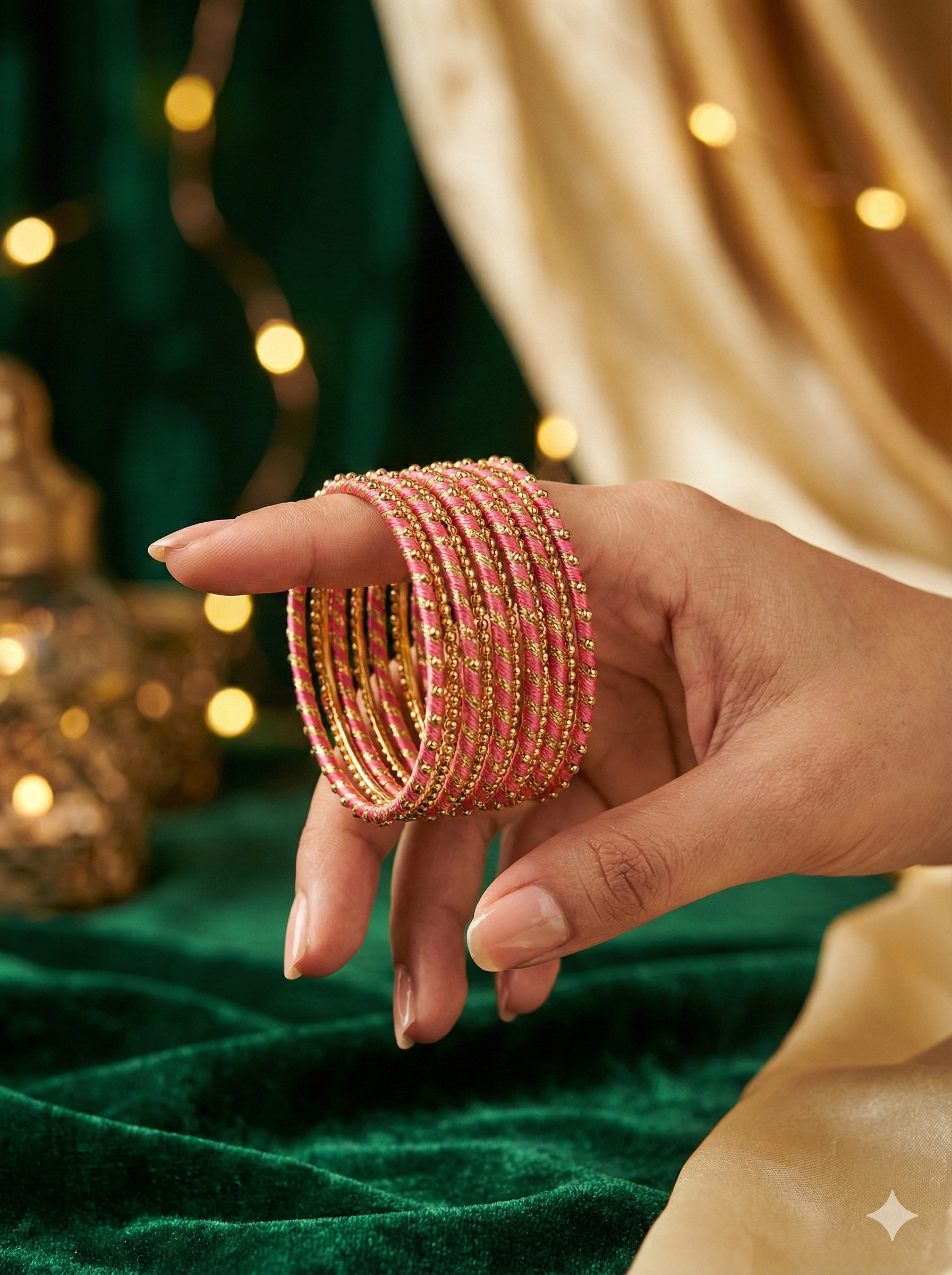 Twist Shine Silk Thread Bangles – Set of 12 | 11 Colour Variants