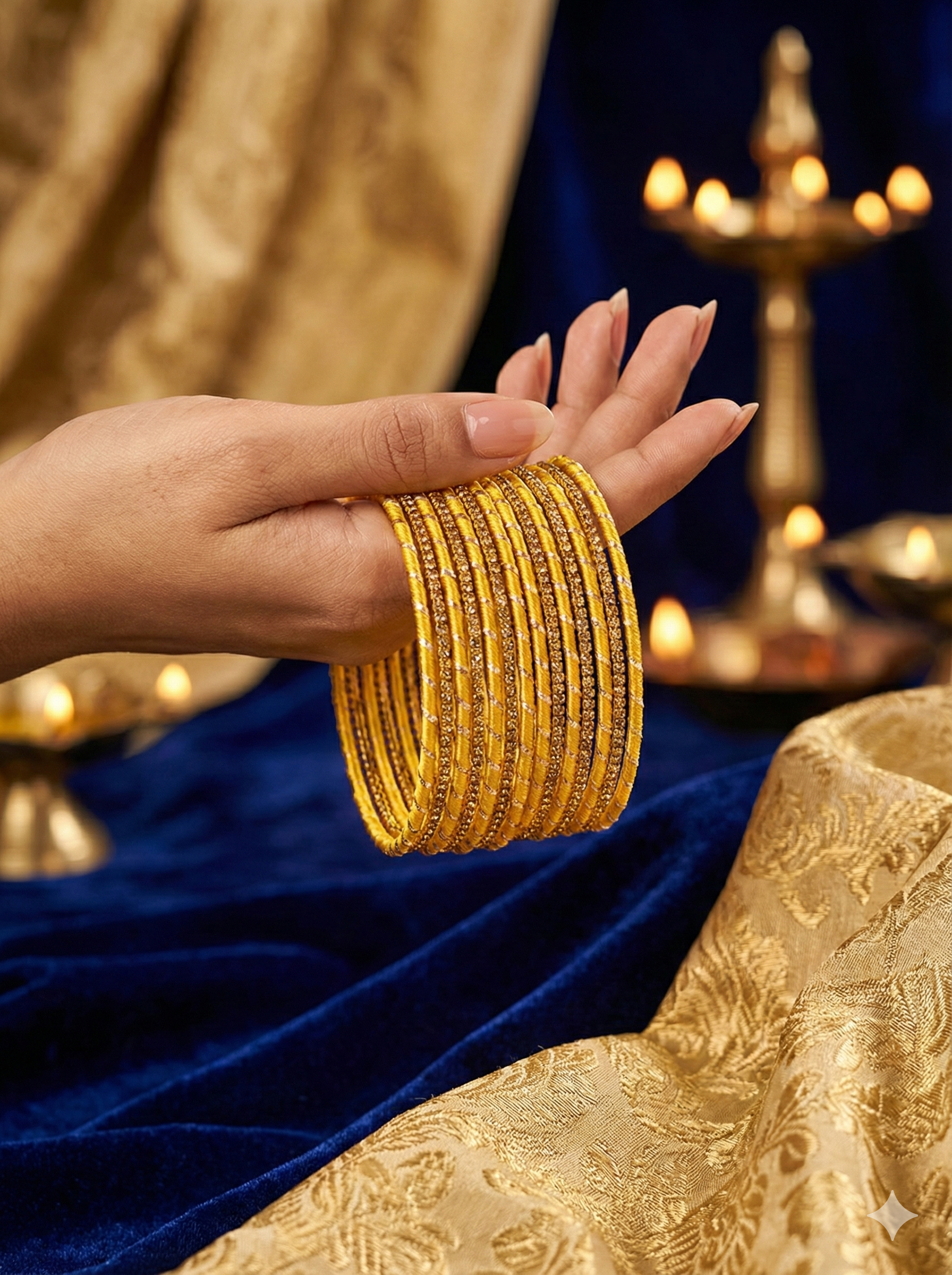 Twist Shine Silk Thread Bangles – Set of 12 | 11 Colour Variants