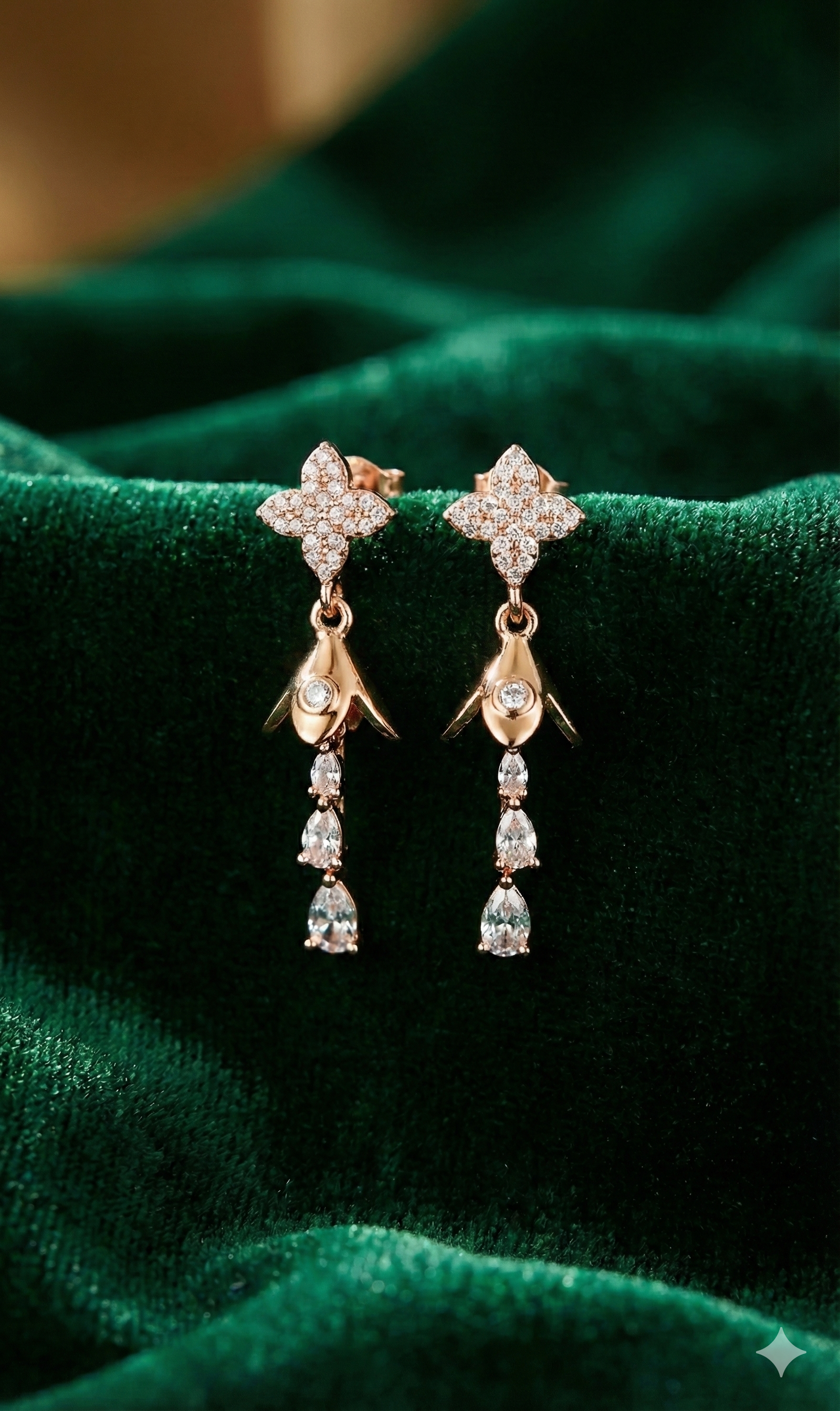 Cap Charm Dangler Earrings