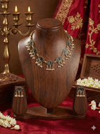 Black Lotus Outline Necklace Set