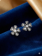 Crystal Petals Stud Earrings