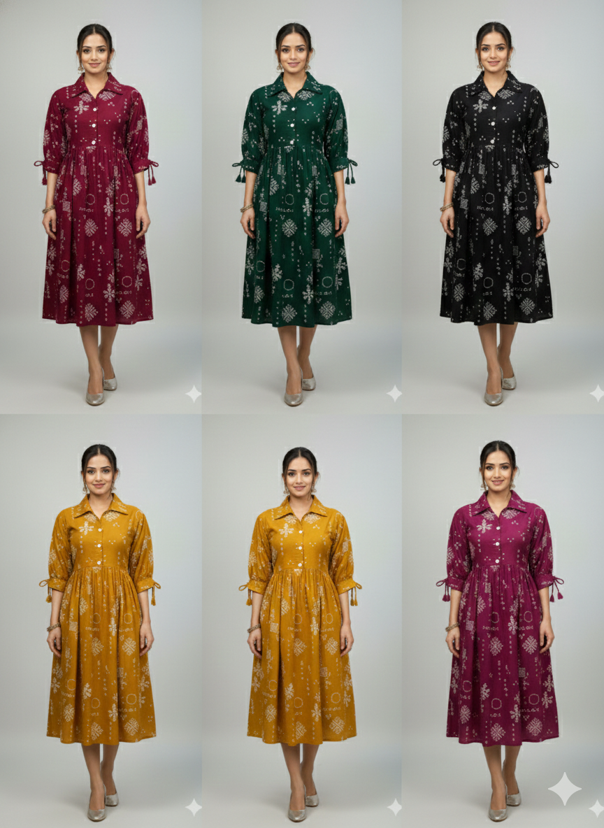 Summer Printed Flared Top