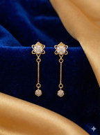 Crystal Bloom Drop Earrings