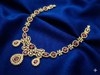 Ruby Red AD Necklace Set – Premium Quality