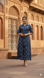 Ethnic Printed Flared Top