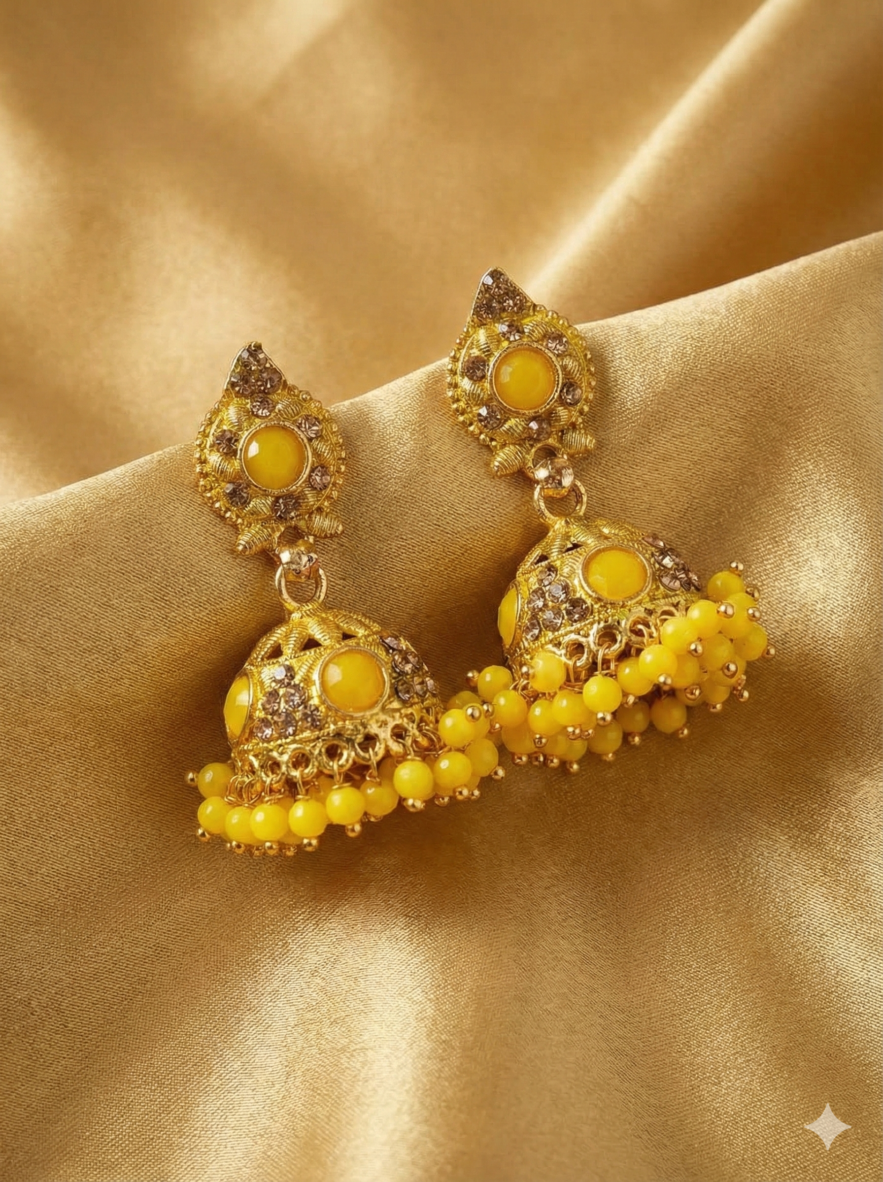 Beaded Antique Jhumka Earrings