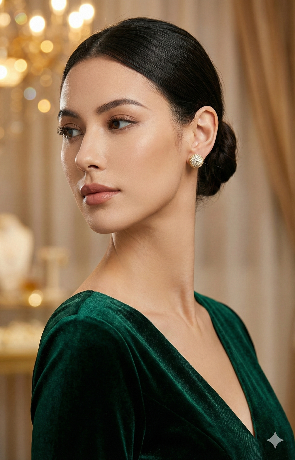 Classic Dome AD Stud Earrings