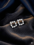 Crystal Halo Stud Earrings