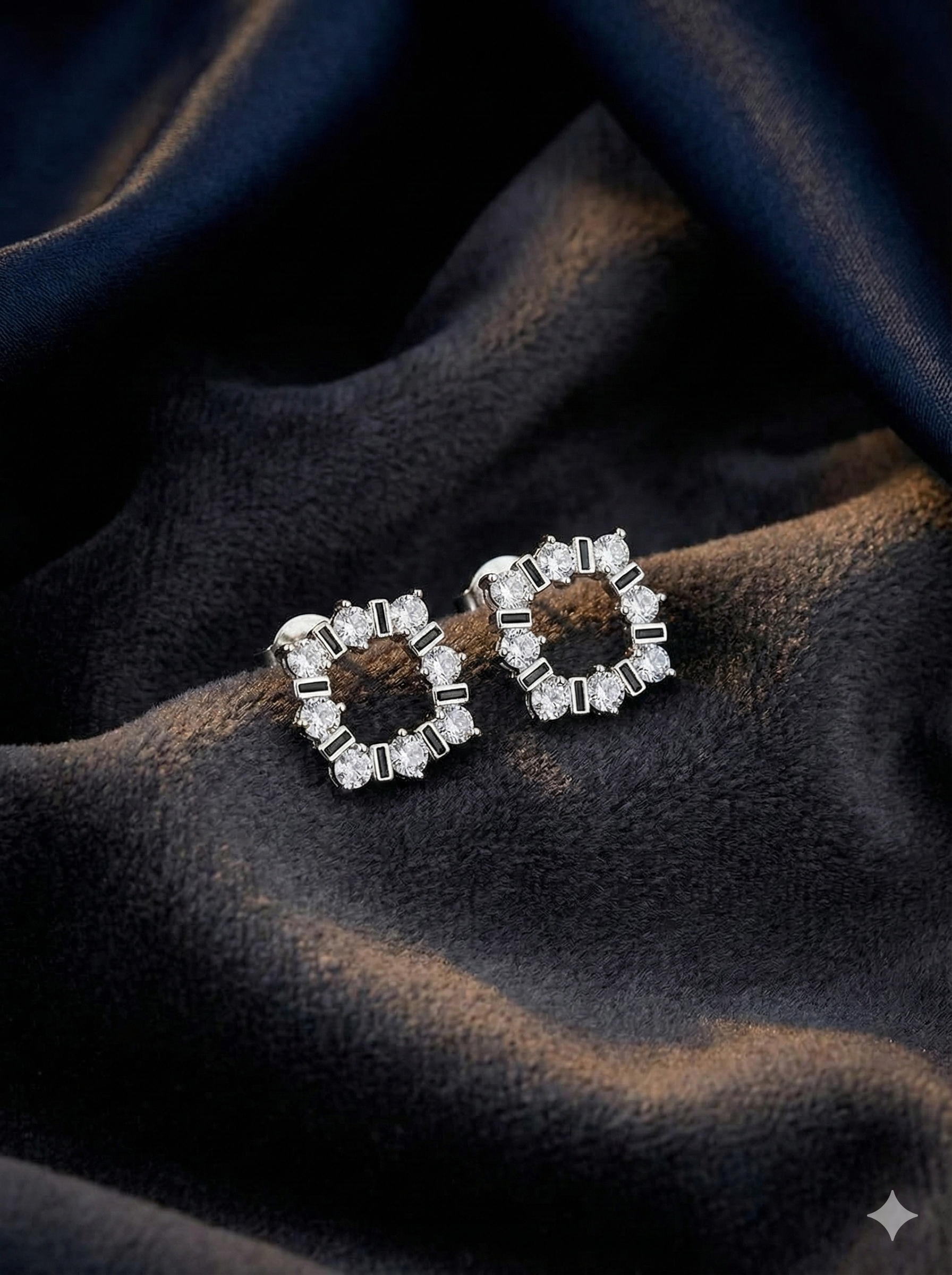 Crystal Halo Stud Earrings