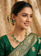 Green Lotus Enamel Charms