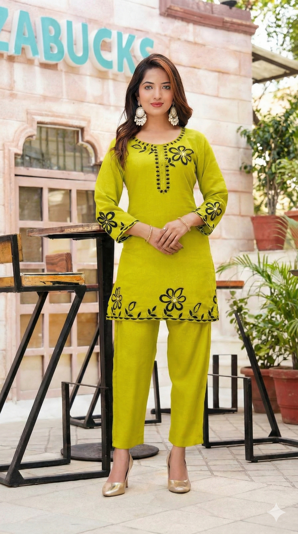 Bloom Glam Embroidered Co-ord Set