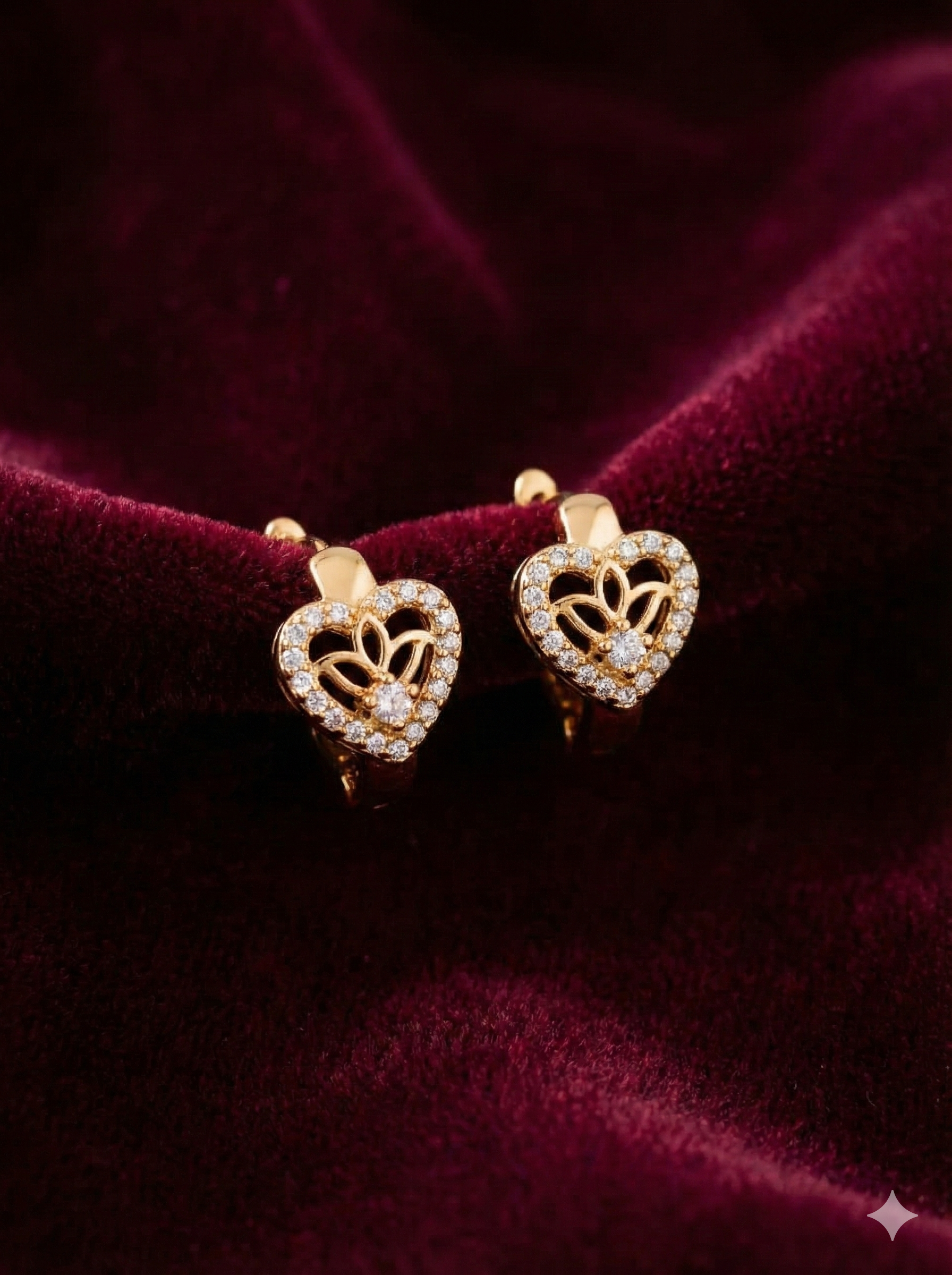 Heart Stud Earrings