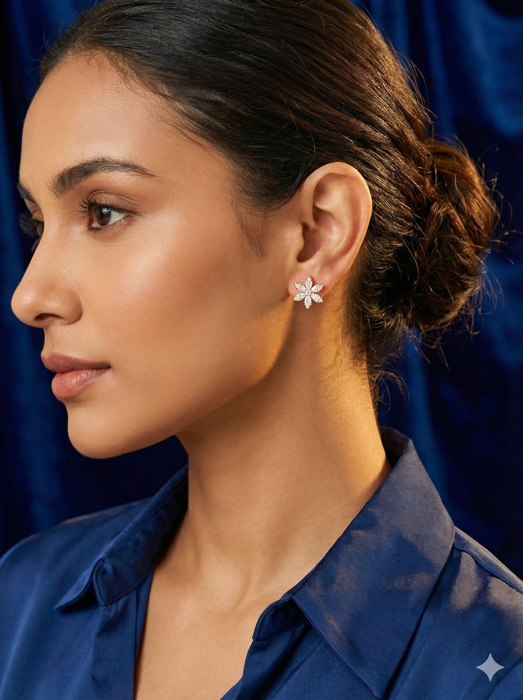 Sparkling Star Stud Earrings