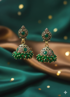 Beaded Antique Jhumka Earrings