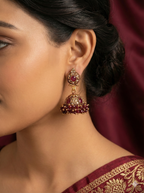 Beaded Antique Jhumka Earrings