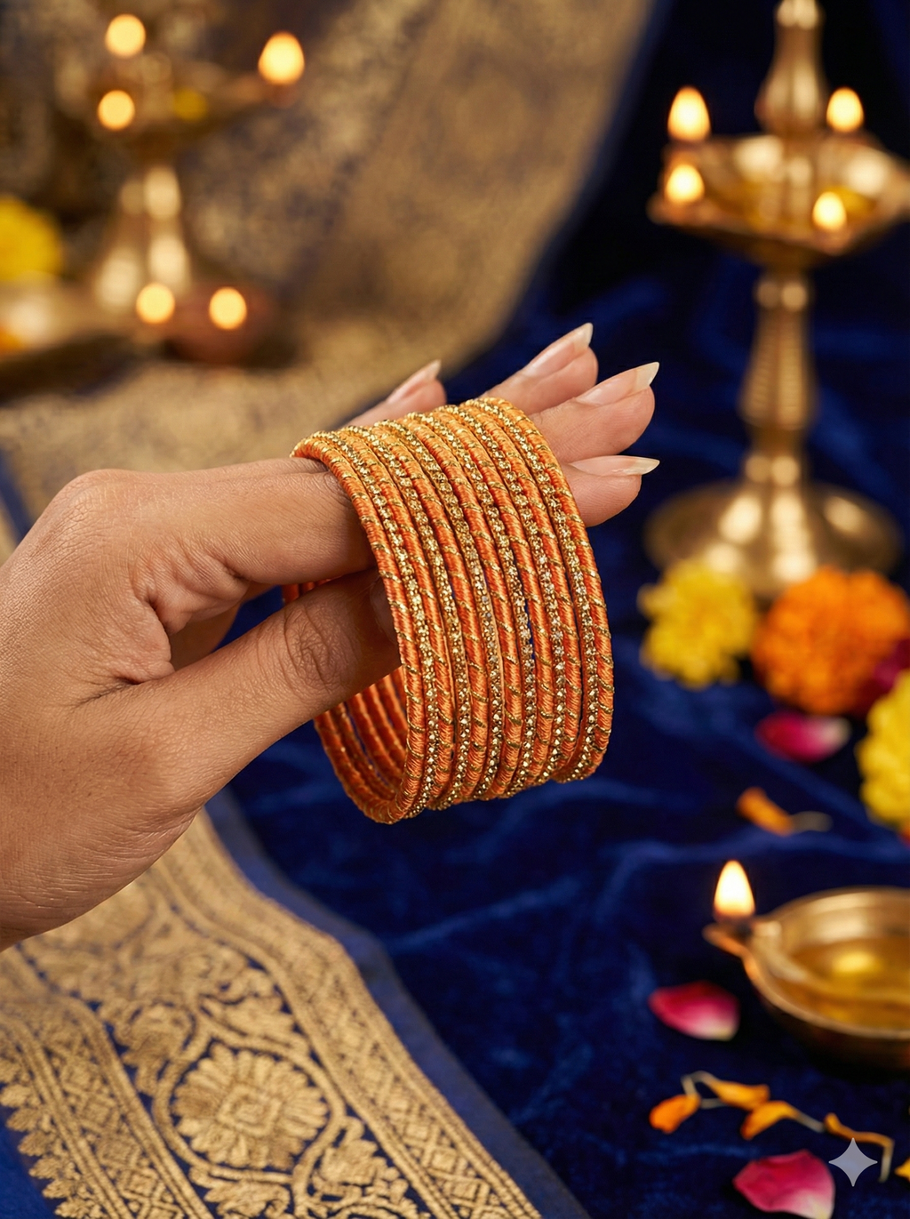 Twist Shine Silk Thread Bangles – Set of 12 | 11 Colour Variants