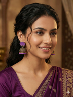 Lotus Jhumka Earrings