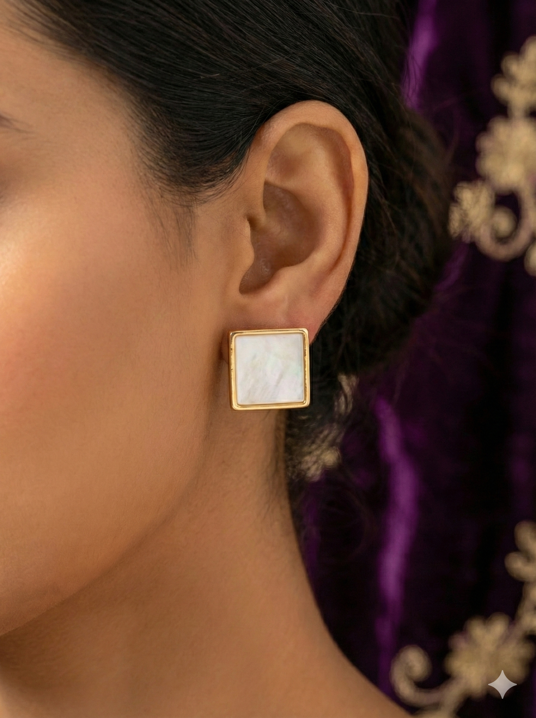 KOREAN Minimal Square Stud Earrings