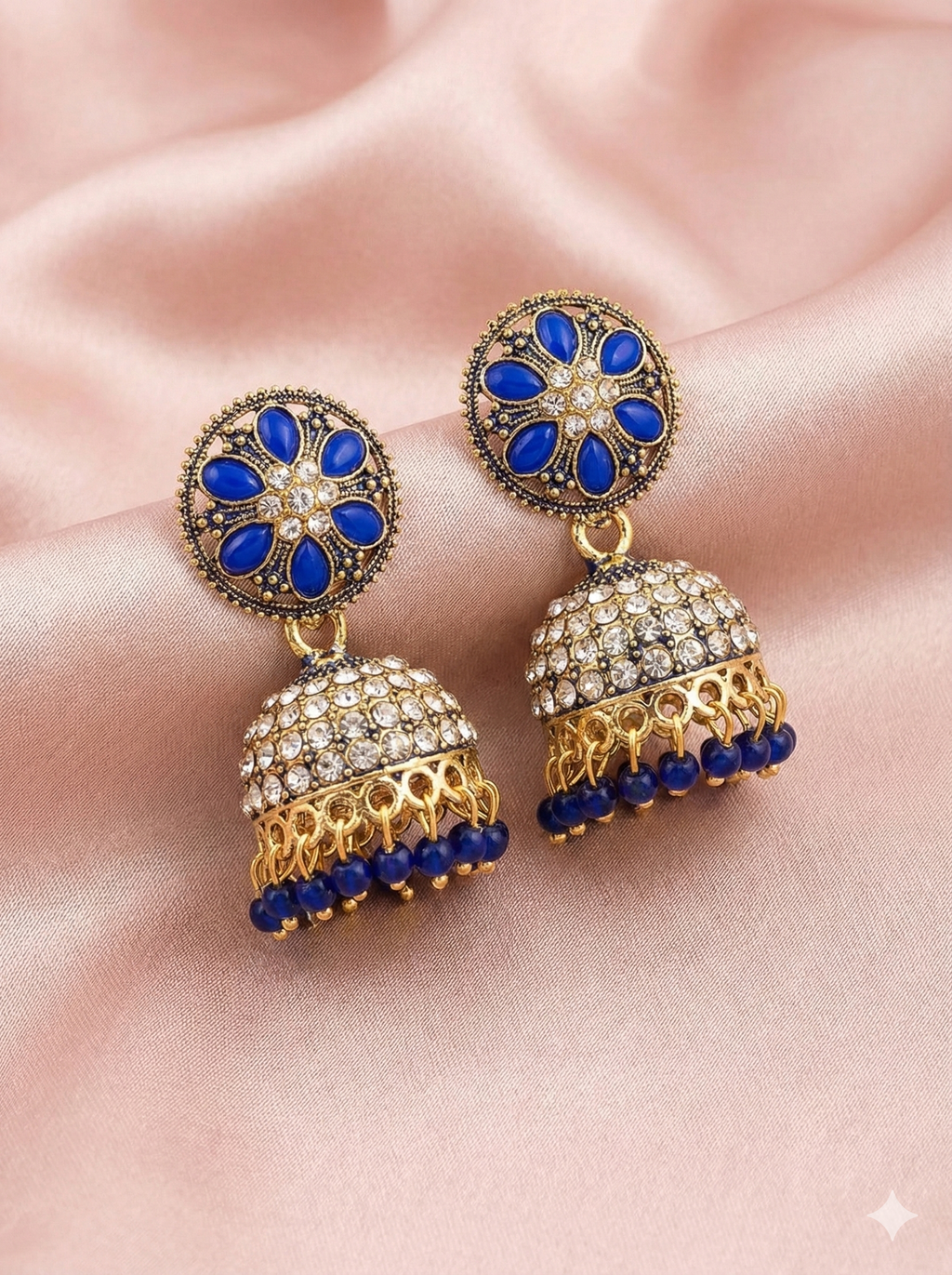 Classic Floral Dome Jhumkas