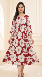 Floral Luxe Ghera Kurti