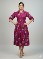 Summer Printed Flared Top