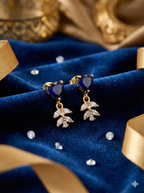 Elegant heart design with AD floral drop