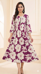 Floral Luxe Ghera Kurti