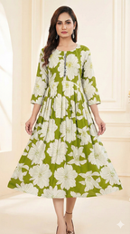 Floral Luxe Ghera Kurti