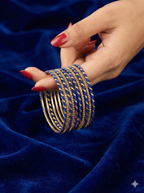 Twist Shine Silk Thread Bangles – Set of 12 | 11 Colour Variants