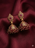 Beaded Antique Jhumka Earrings