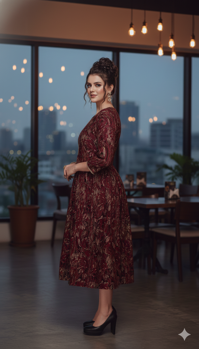 Capsule Glow Pleated Flare Top