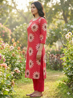 Vatican Discharge Print Daisy Suit Set