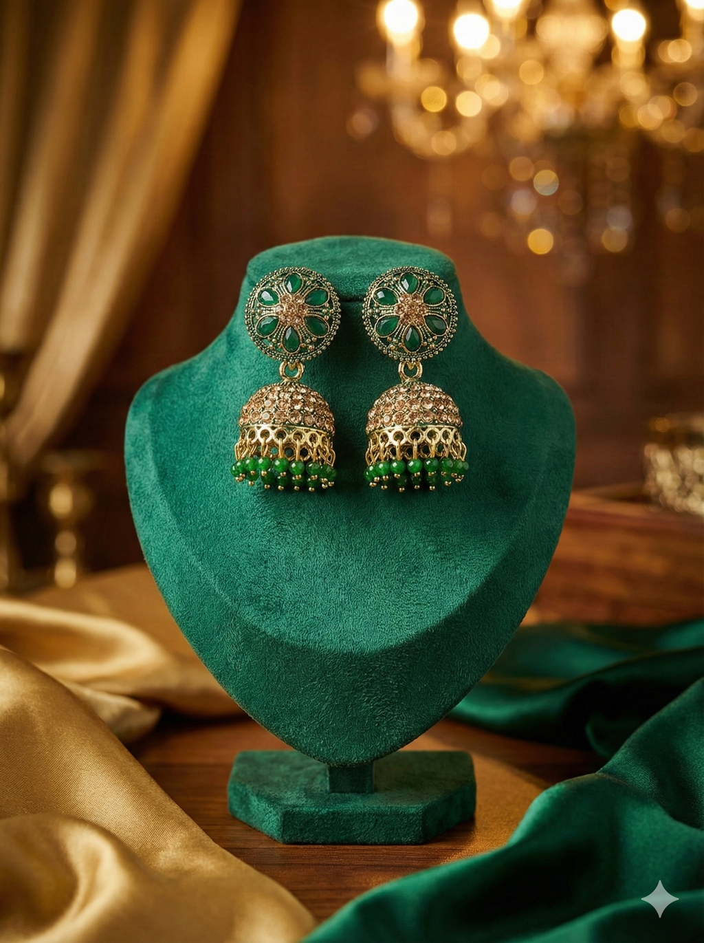 Classic Floral Dome Jhumkas