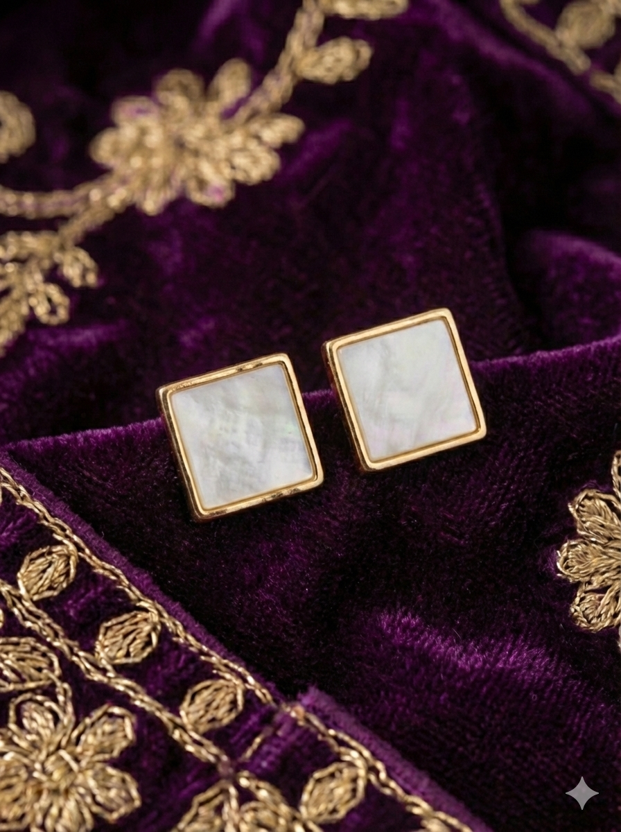 KOREAN Minimal Square Stud Earrings