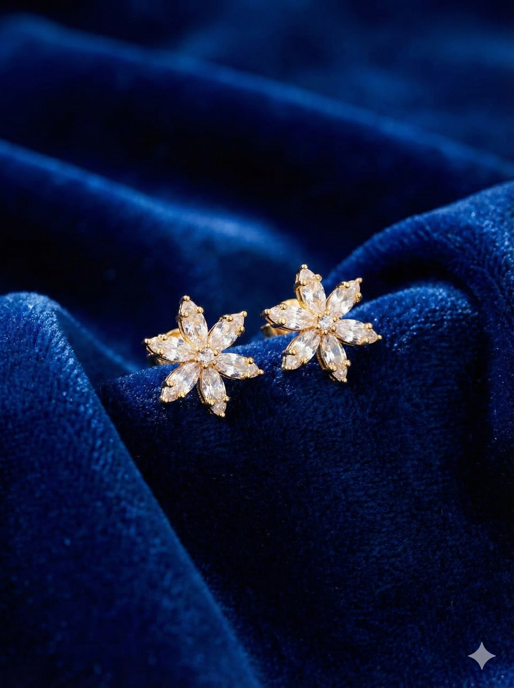 Sparkling Star Stud Earrings