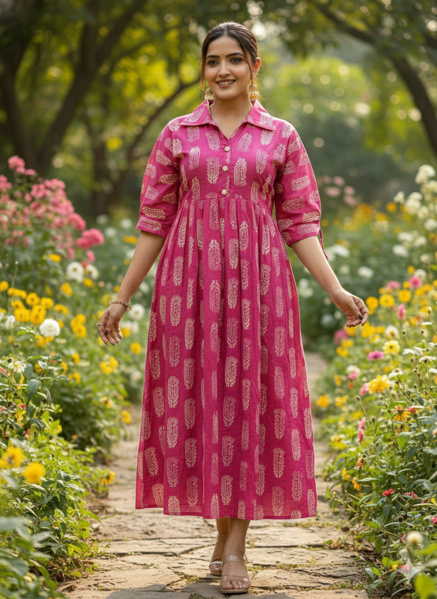 Ethnic Printed Flared Top