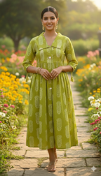 Ethnic Printed Flared Top