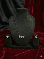 Floral Sparkle CZ Mangal Sutra Set