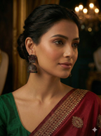 Antique Lotus Dome Jhumkas