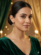 Heart Drop Dangler Earrings