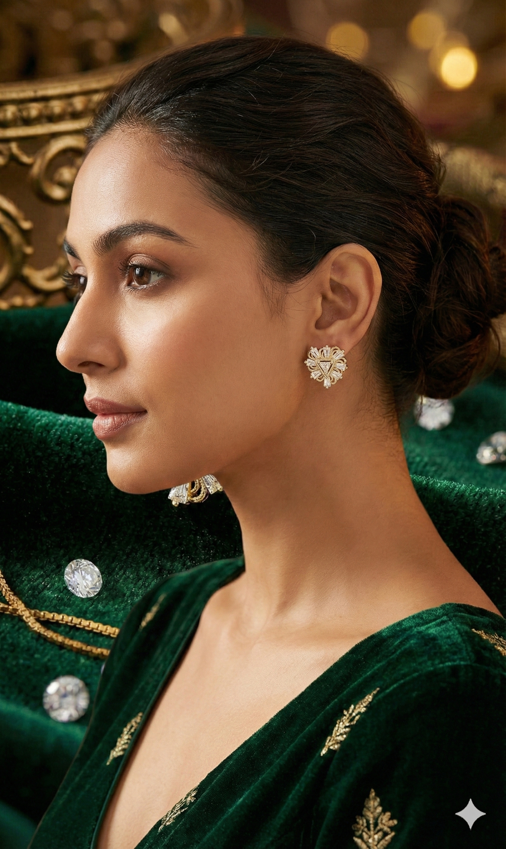 Classic Floral Cluster Studs