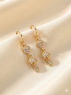 Heart & Jhumki Dangling Earrings